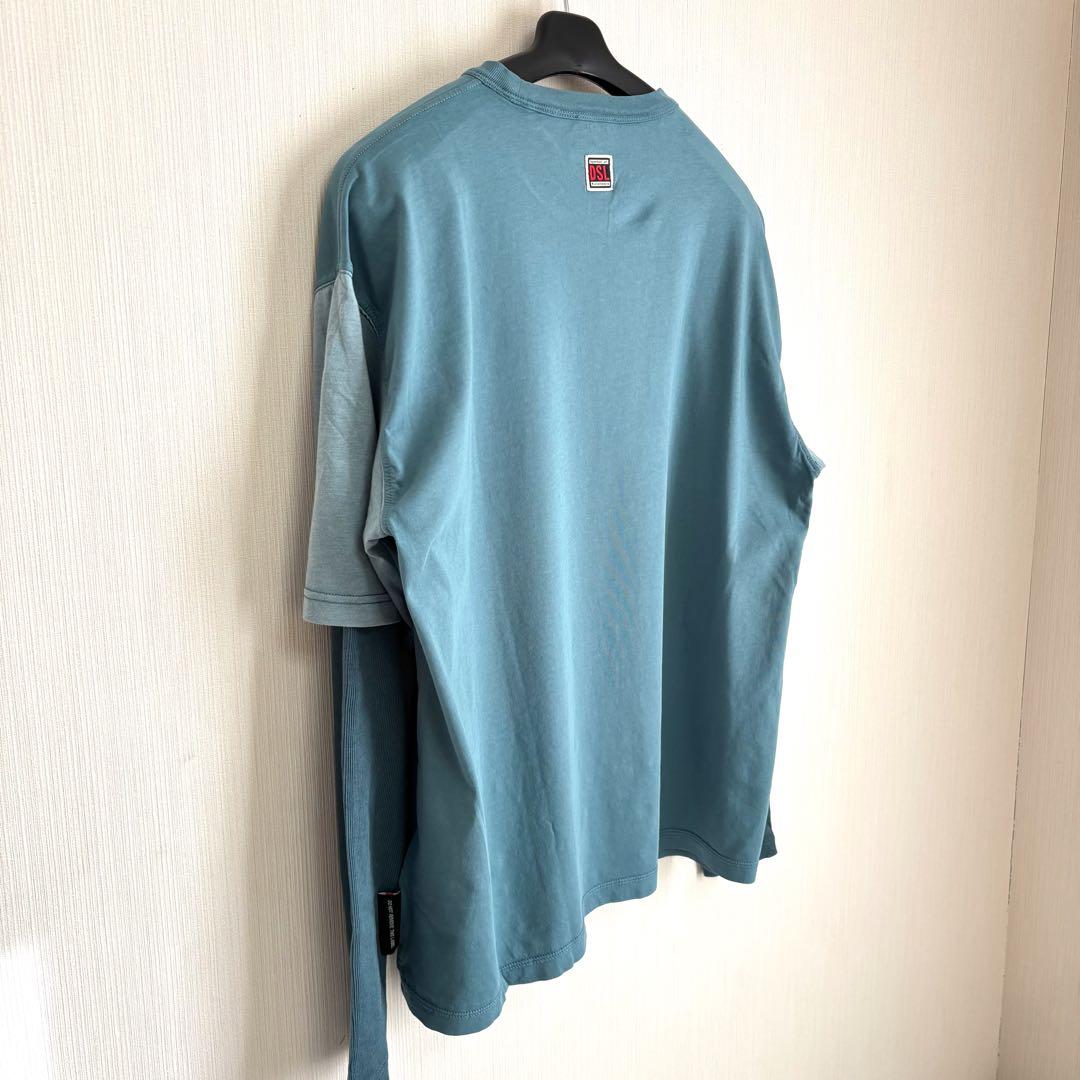 DIESEL ディーゼル　XL フェイクレイヤード仕様 長袖Tシャツ 重ね着風