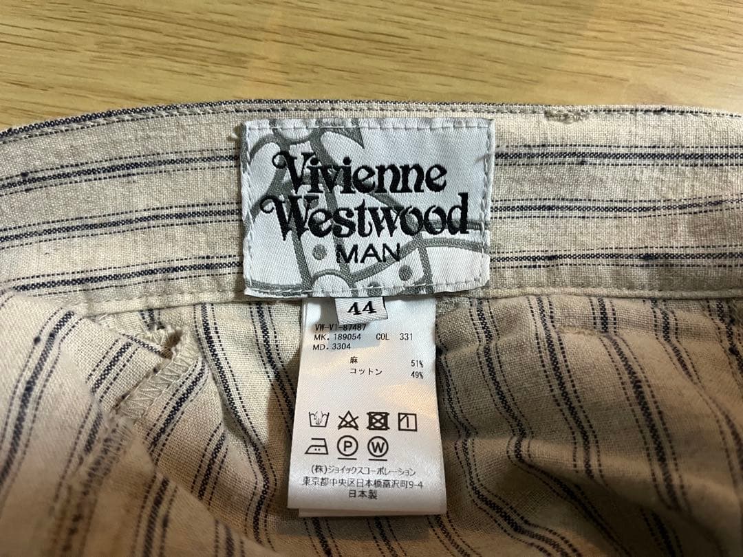 美品　ヴィヴィアンウエストウッド　ストライプ　サルエルパンツ　44(M〜L相当)