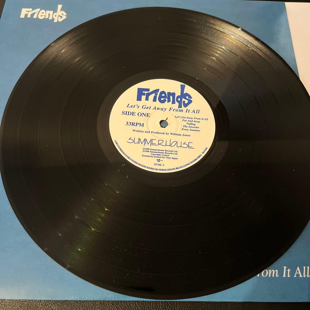 美品　LP Friends フレンズLet's Get Away From It