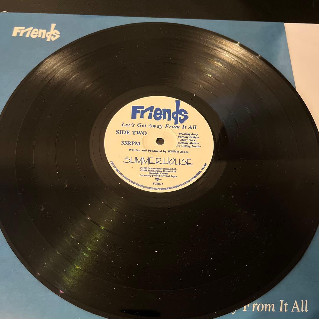 美品　LP Friends フレンズLet's Get Away From It