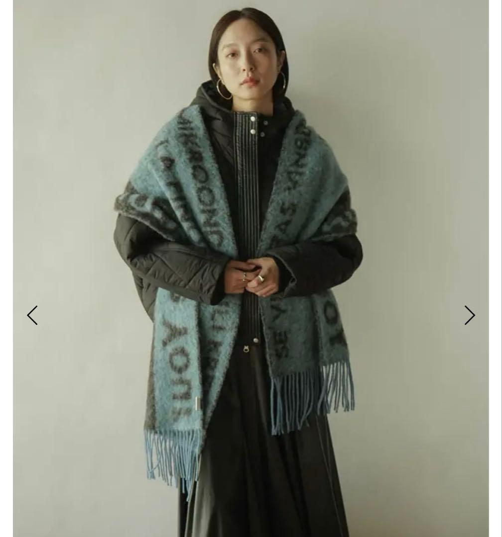 最終価格【定価¥29.700】新品♦︎ アルパカシャギーロゴロングマフラー