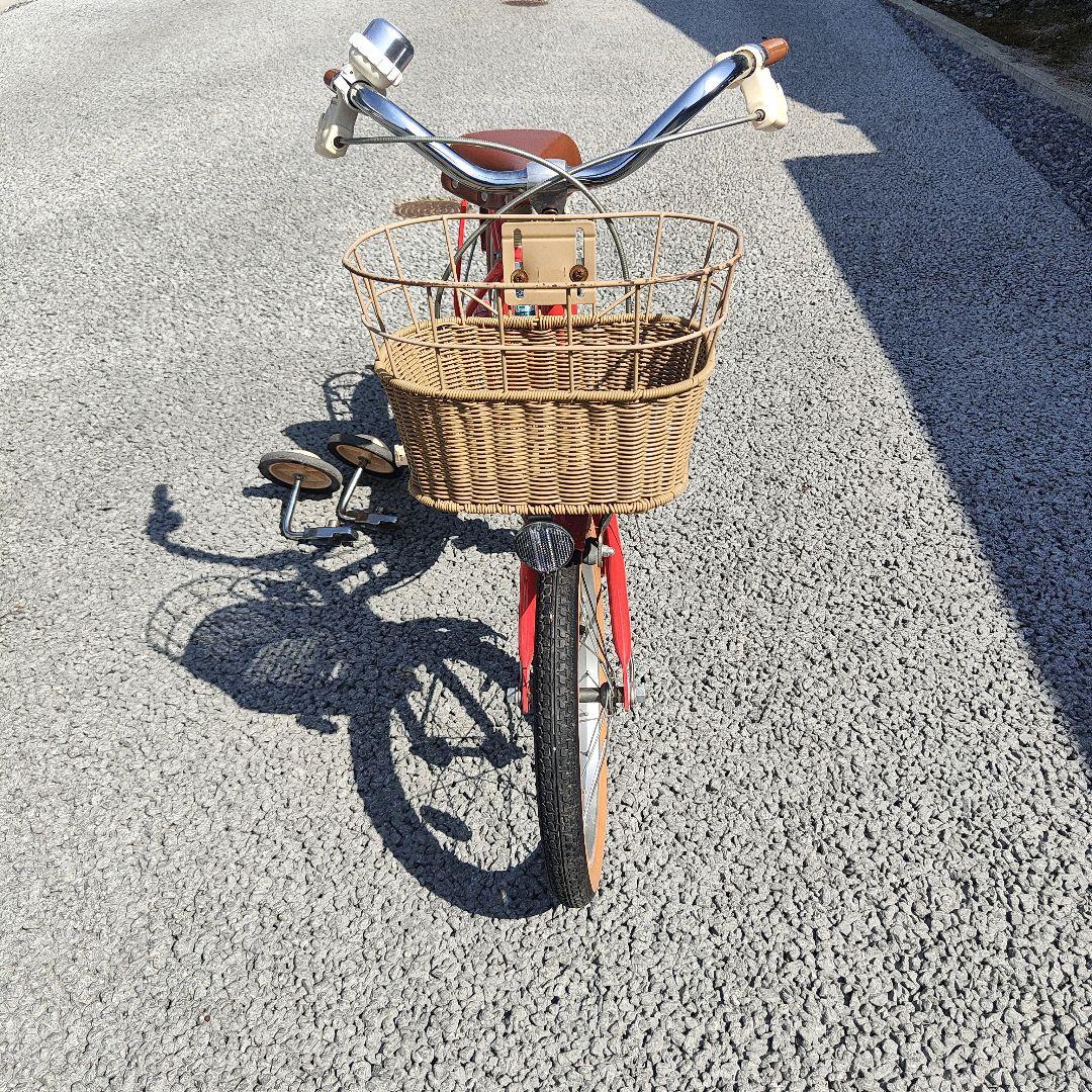 ブリジストン HACCI 赤 幼児用自転車 16インチ　補助輪付き