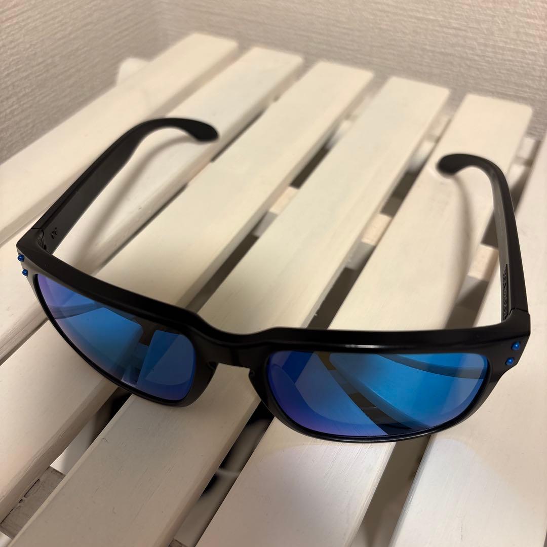 OAKLEY HOLBROOK 偏光サングラス 青レンズ