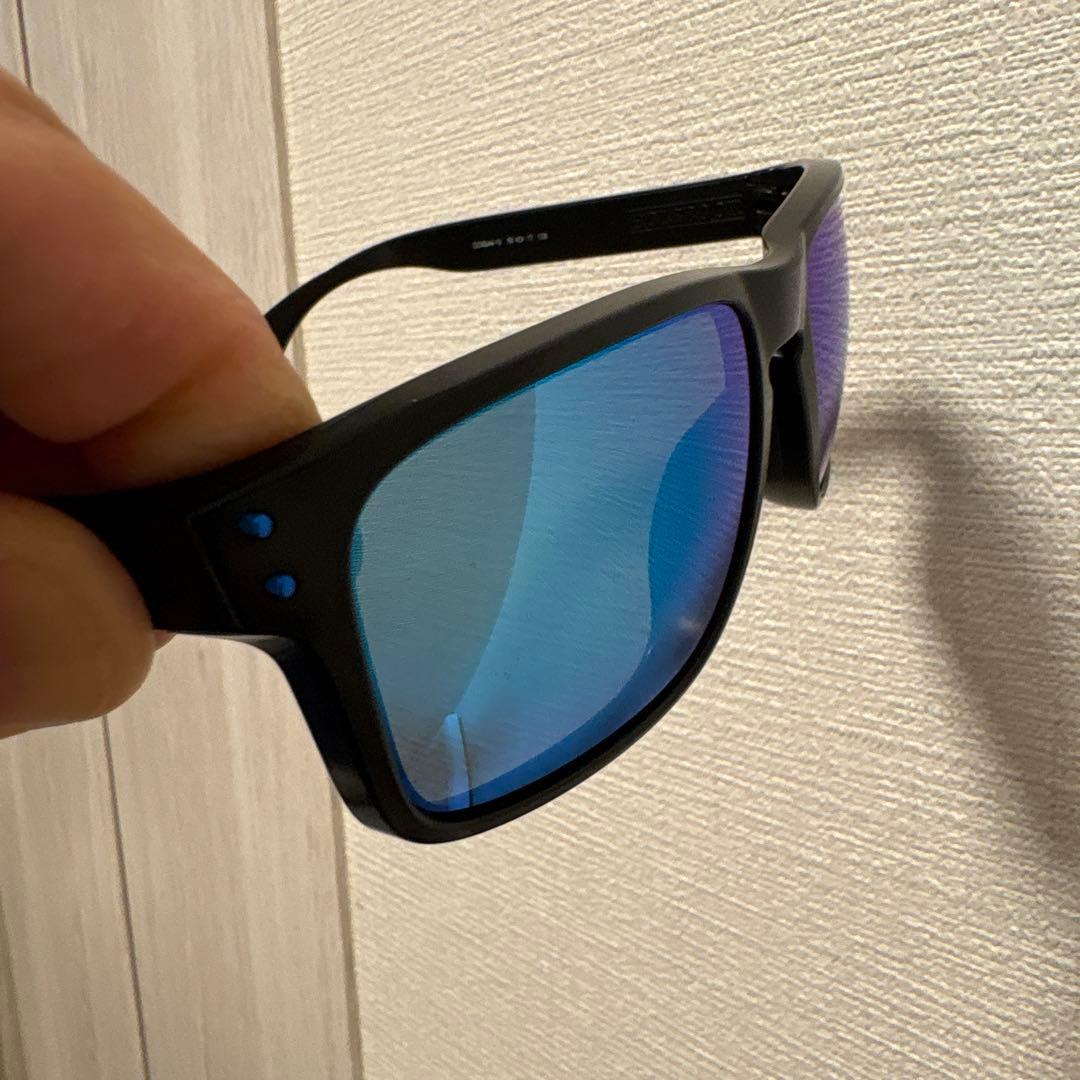 OAKLEY HOLBROOK 偏光サングラス 青レンズ
