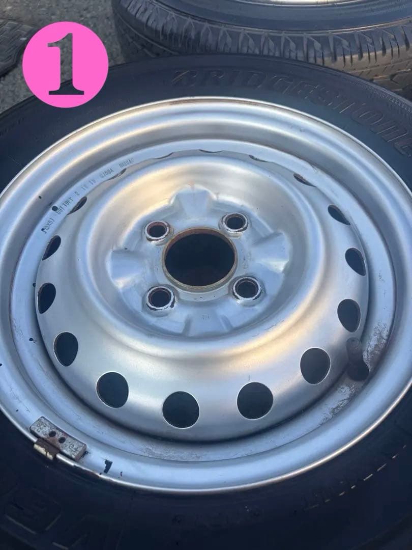【送料無料】ADバン等165/R13LT タイヤ＆ホイール4本セット　神奈川県