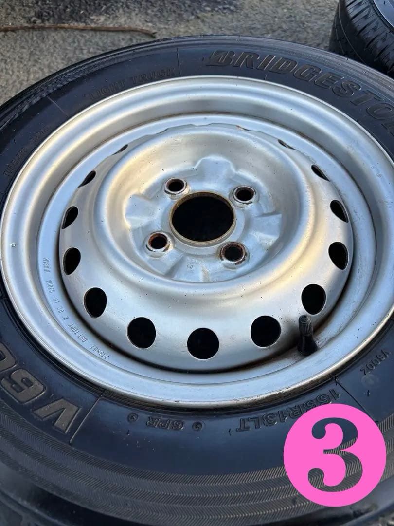 【送料無料】ADバン等165/R13LT タイヤ＆ホイール4本セット　神奈川県