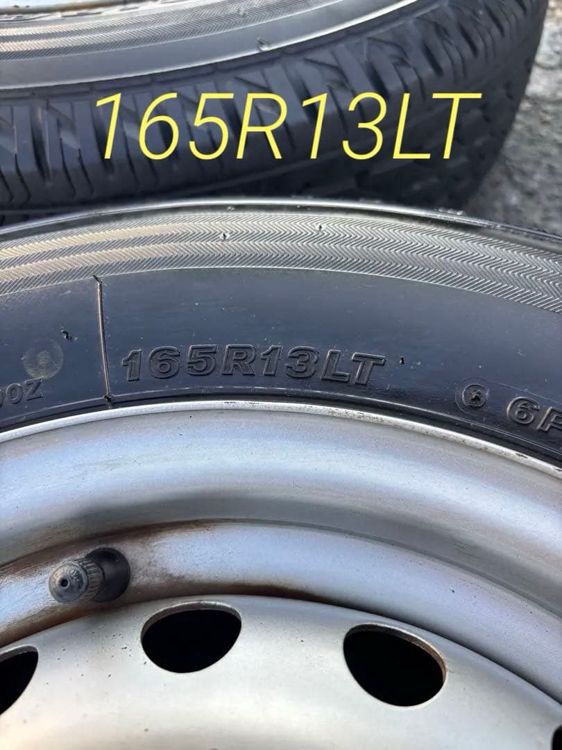 【送料無料】ADバン等165/R13LT タイヤ＆ホイール4本セット　神奈川県