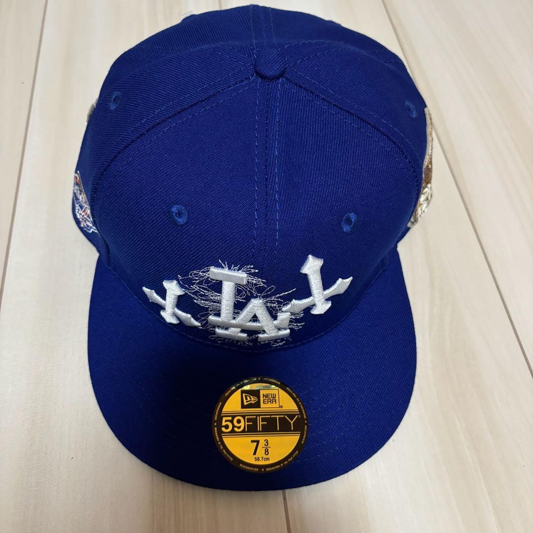 し*ん様 希少✨未使用 ニューエラ メジャー LA MLB キャップ ブルー　5