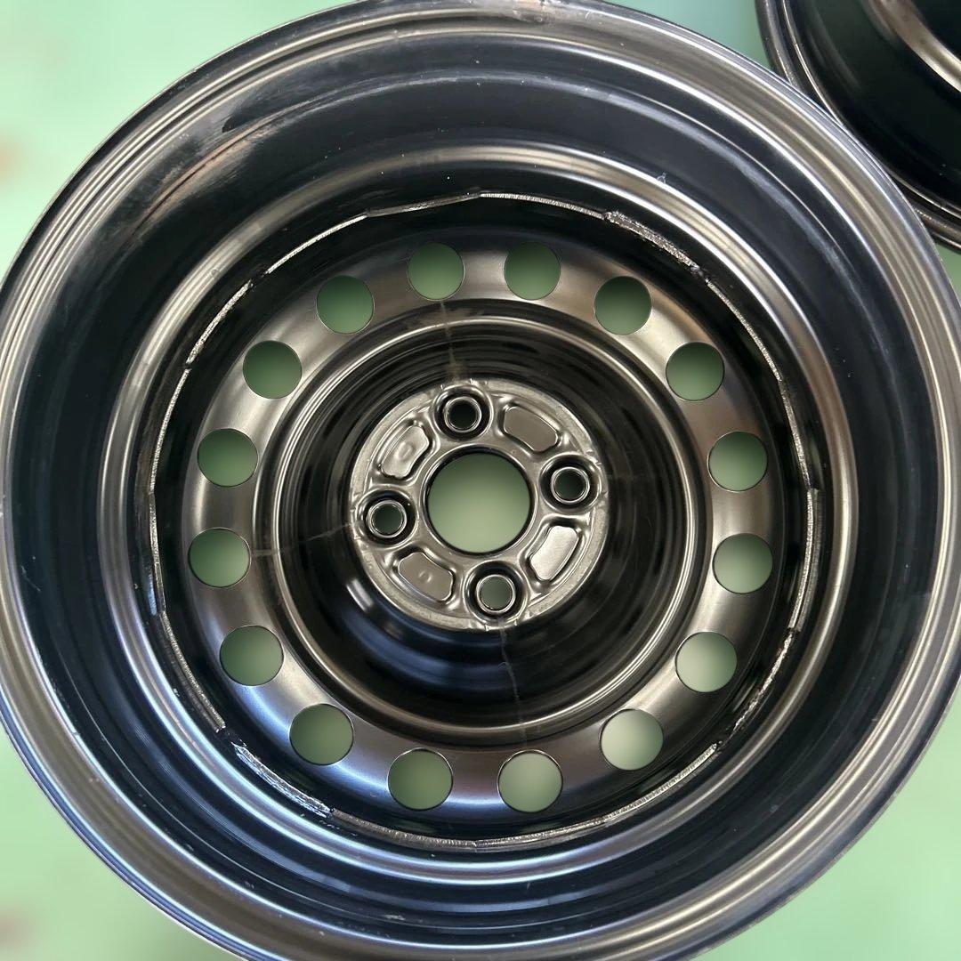 中古ホイール15x6J PCD100 ヤリス純正スチール4本セット