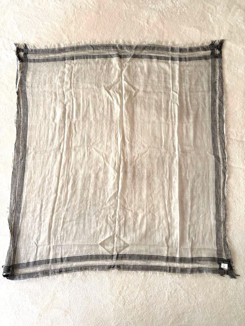 Faliero Sarti シルクコットンストール　96cm角　引き抜き細工