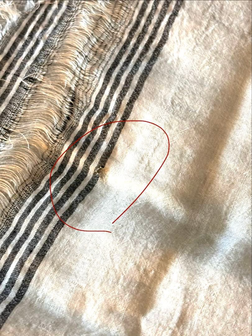 Faliero Sarti シルクコットンストール　96cm角　引き抜き細工