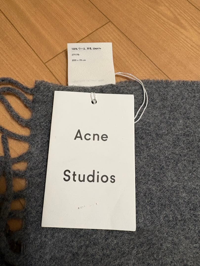 専用Acne Studios アクネステュディオス マフラー チャコールグレー