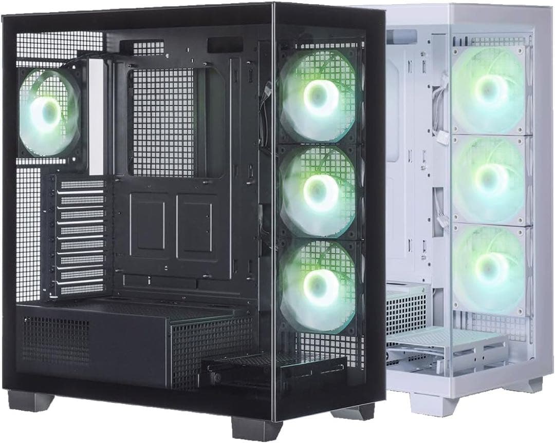 玄人志向 PCケース ATX タワー ホワイト KRC-AT01W
