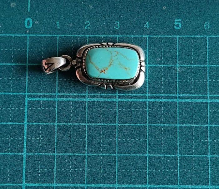 アクセサリー Vintage Turquoise silver925 Pendanttop