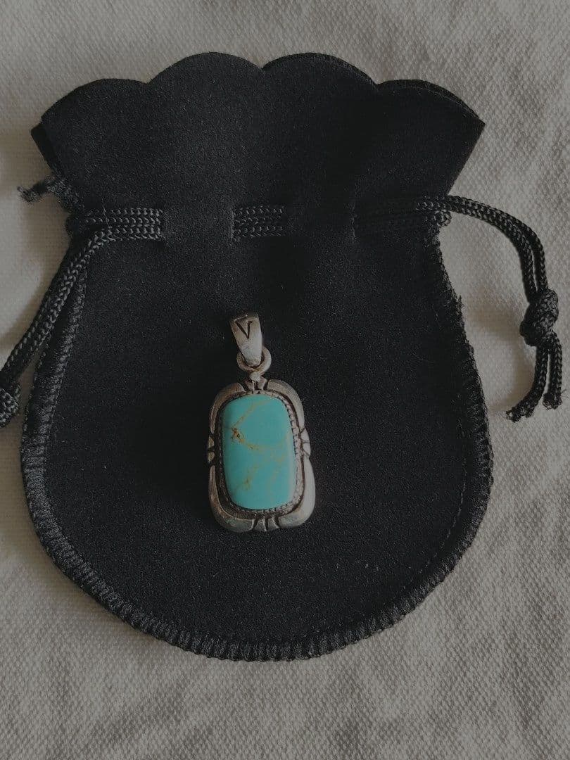 アクセサリー Vintage Turquoise silver925 Pendanttop
