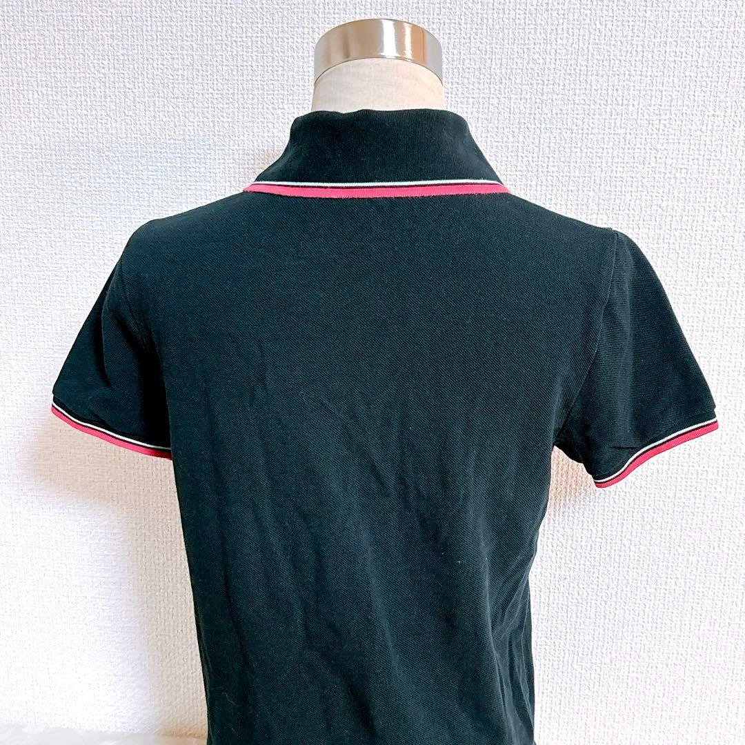Vivienne Westwood ビビアン　ポロシャツ　黒　ピンク　刺繍ロゴ