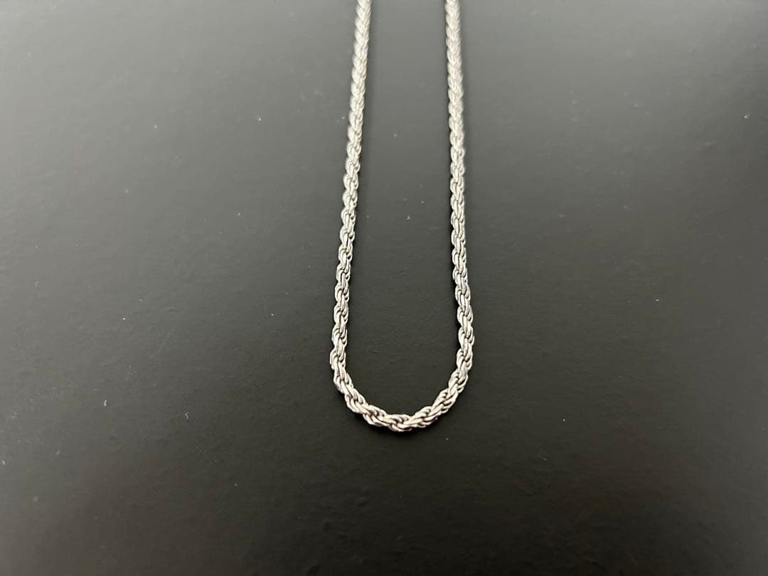 シルバー カットロープチェーン ネックレス 925 SILVER