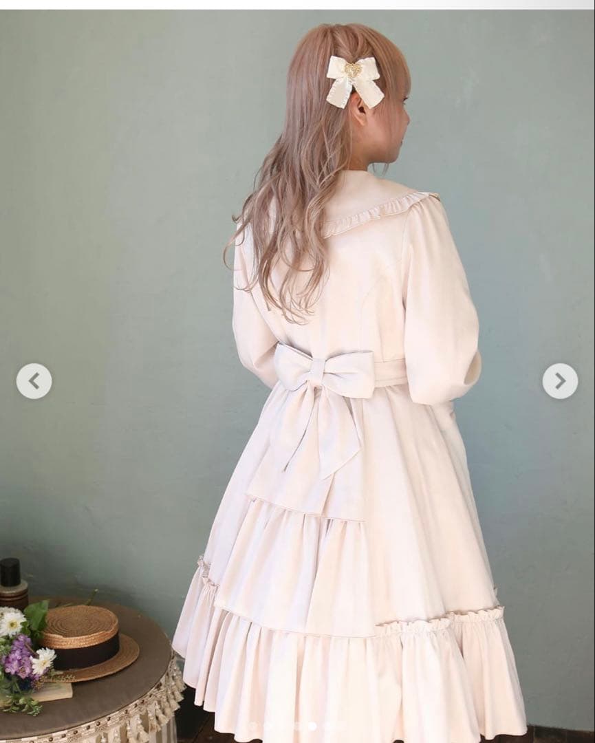 Amavel ♥Dolly Ribbon トレンチコート アイボリー♥