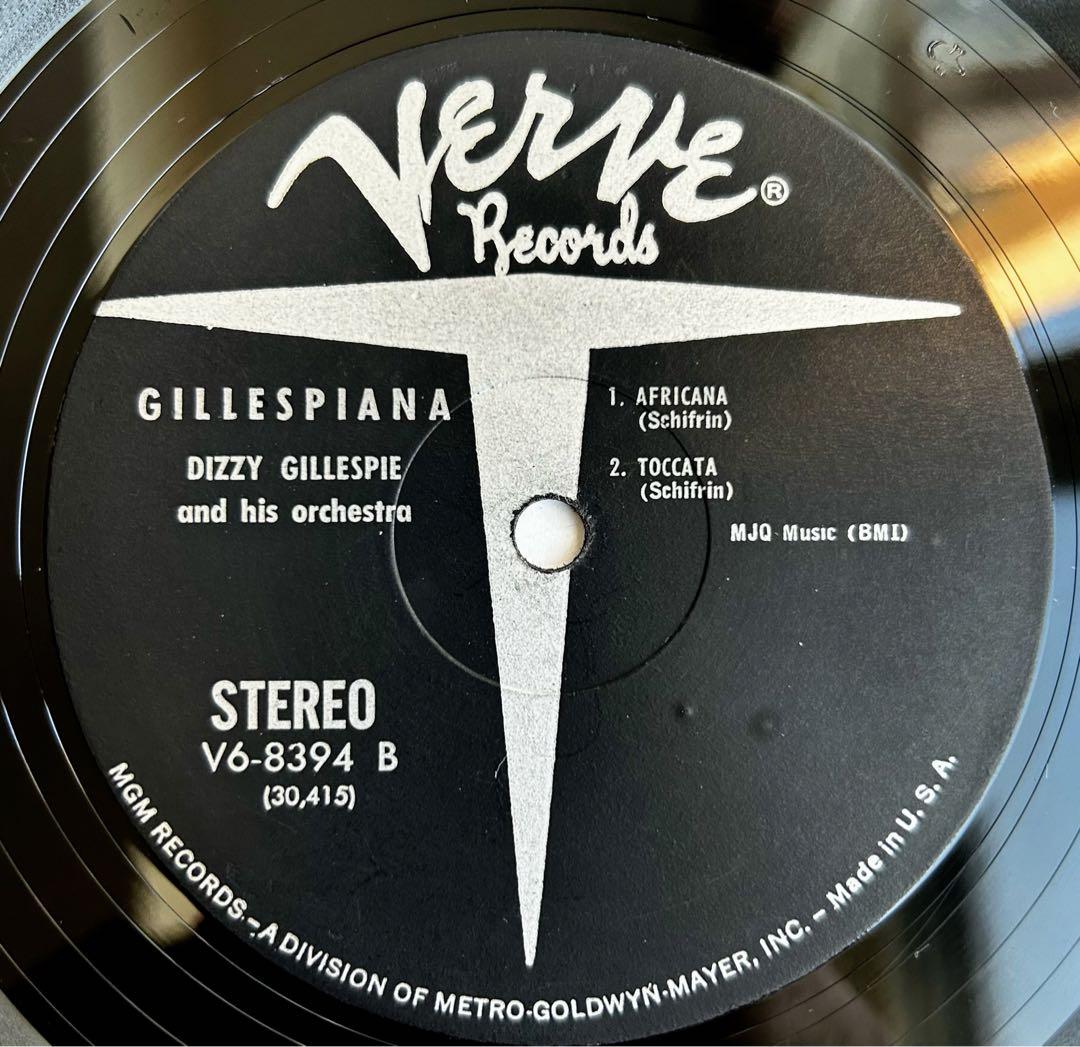 Dizzy Gillespie Gillespianaアフロキューバン傑作US盤