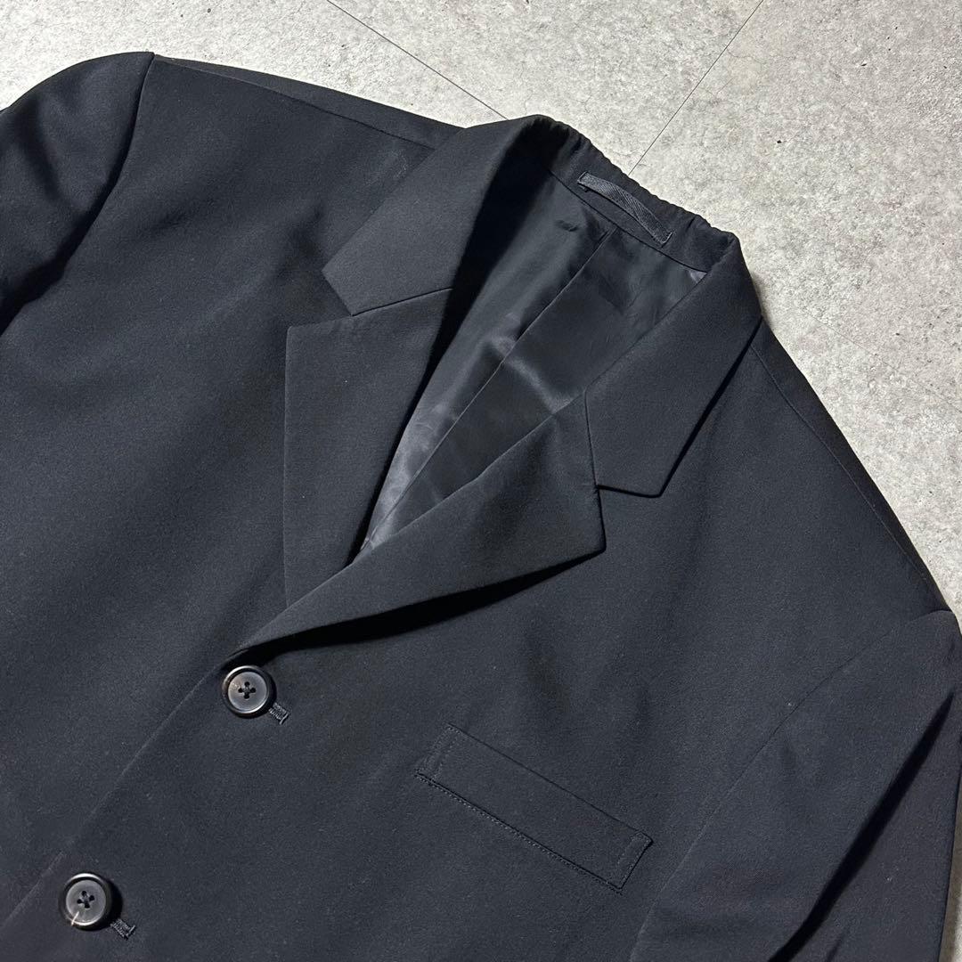Y's for men 90s 黒 ウールギャバ セットアップ 4ボタン ワイド