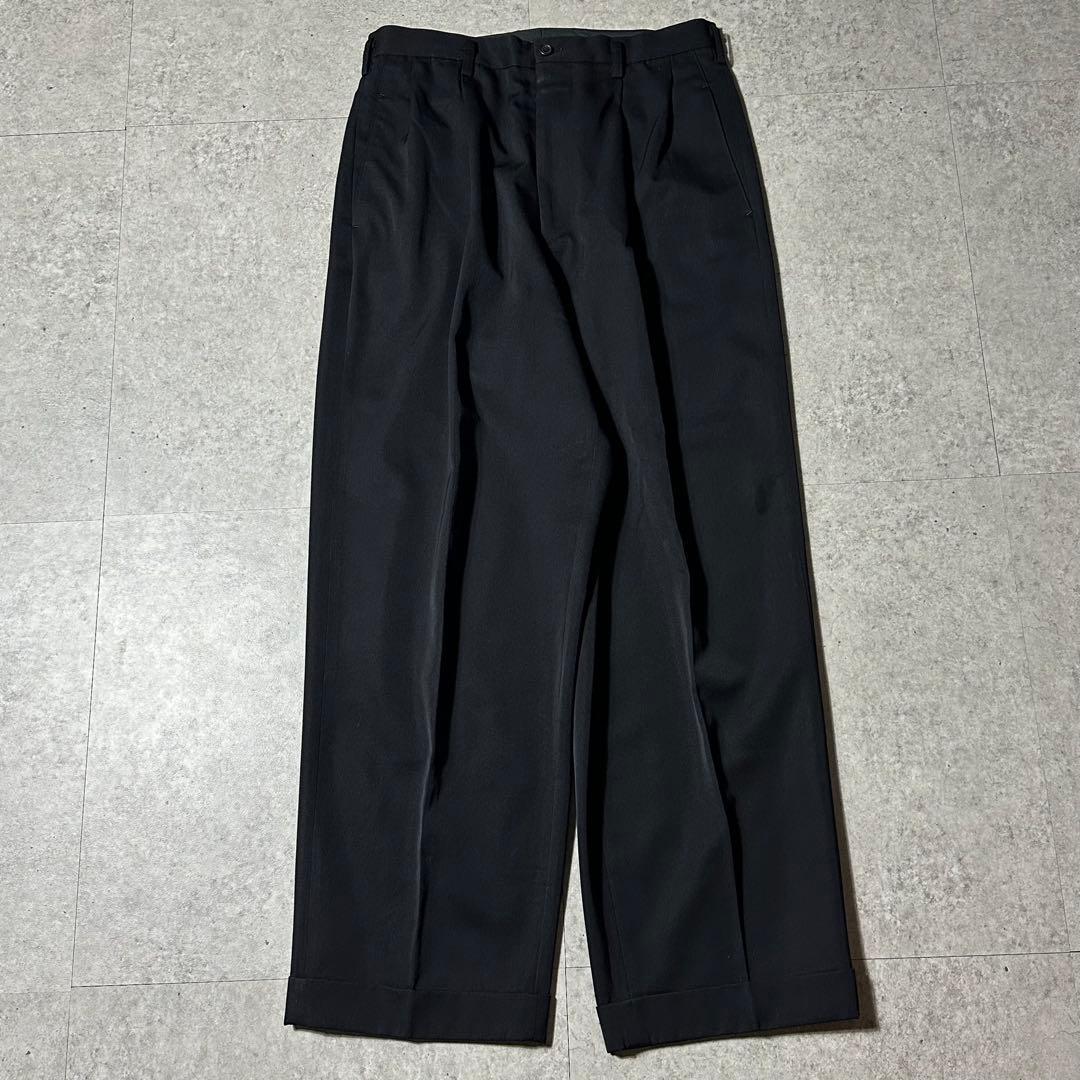 Y's for men 90s 黒 ウールギャバ セットアップ 4ボタン ワイド