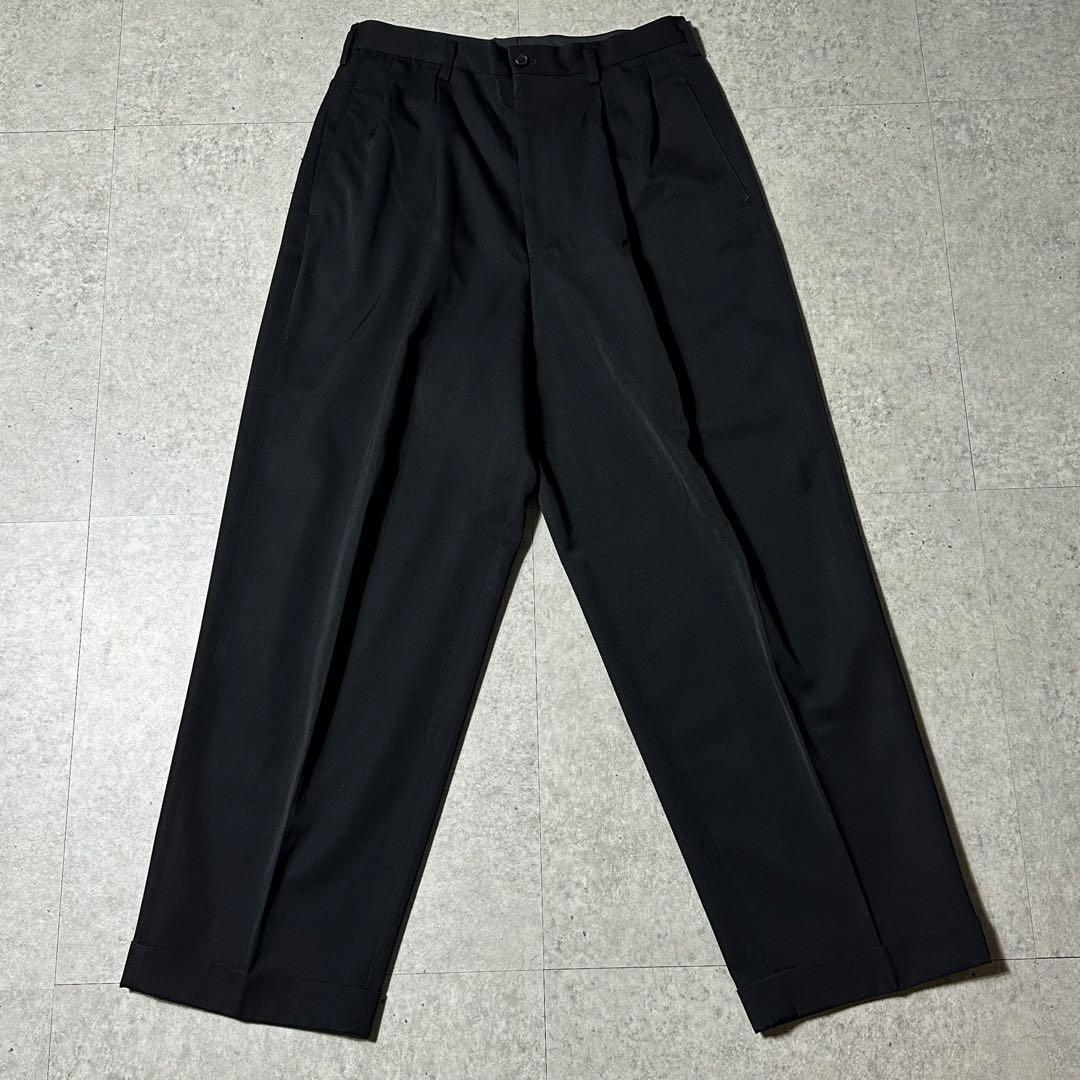 Y's for men 90s 黒 ウールギャバ セットアップ 4ボタン ワイド