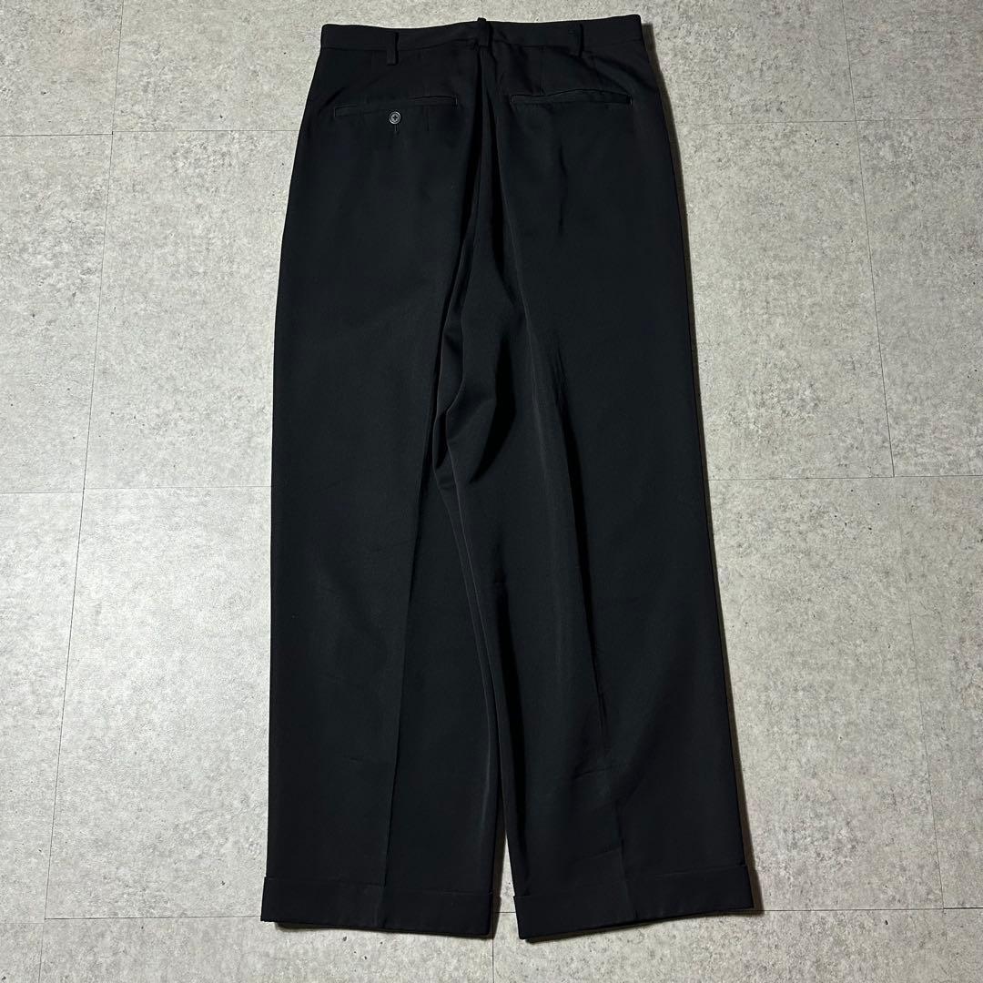 Y's for men 90s 黒 ウールギャバ セットアップ 4ボタン ワイド