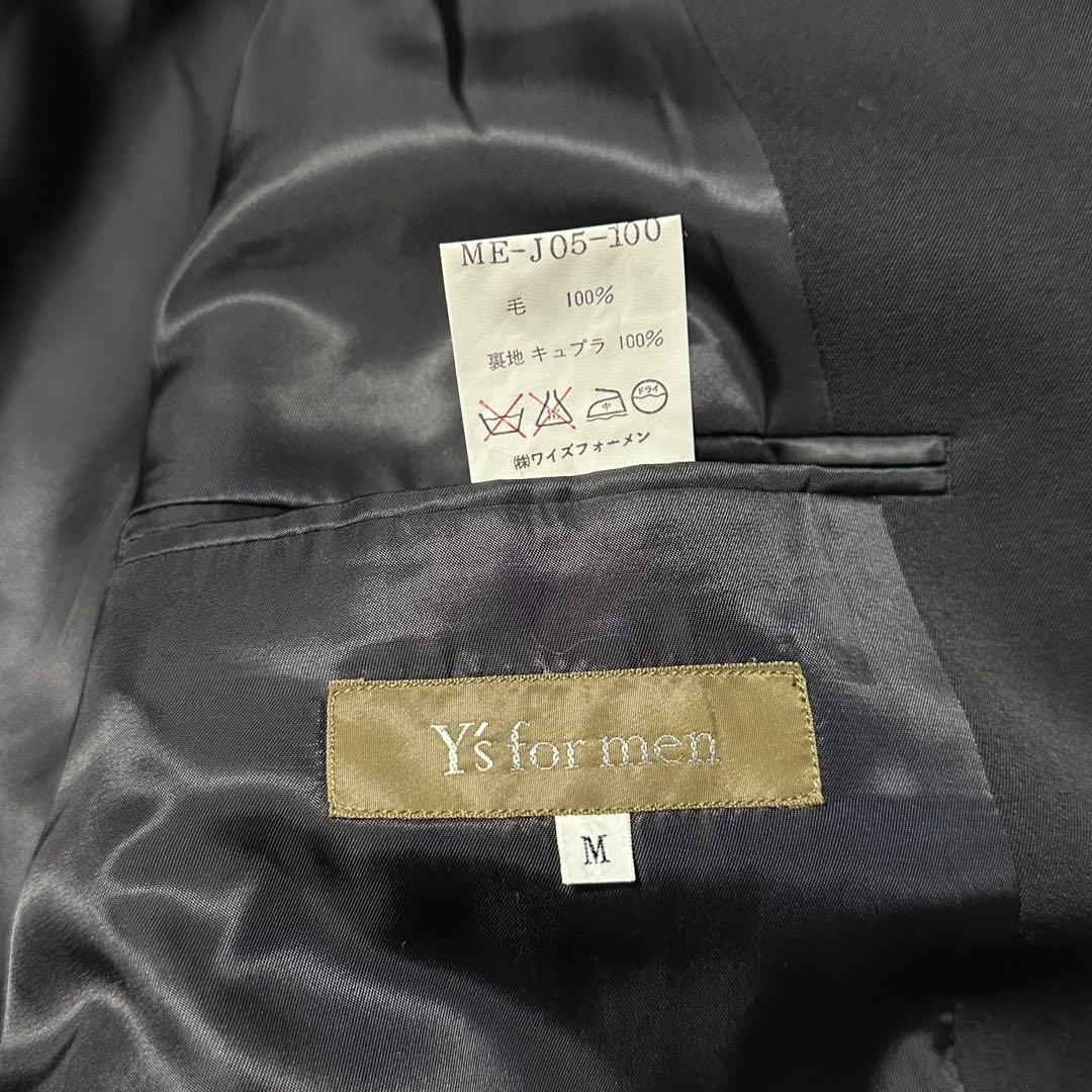 Y's for men 90s 黒 ウールギャバ セットアップ 4ボタン ワイド