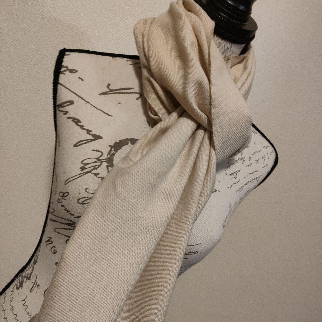 58 超美品　GUCCI　グッチ　大判マフラー　カシミヤ混