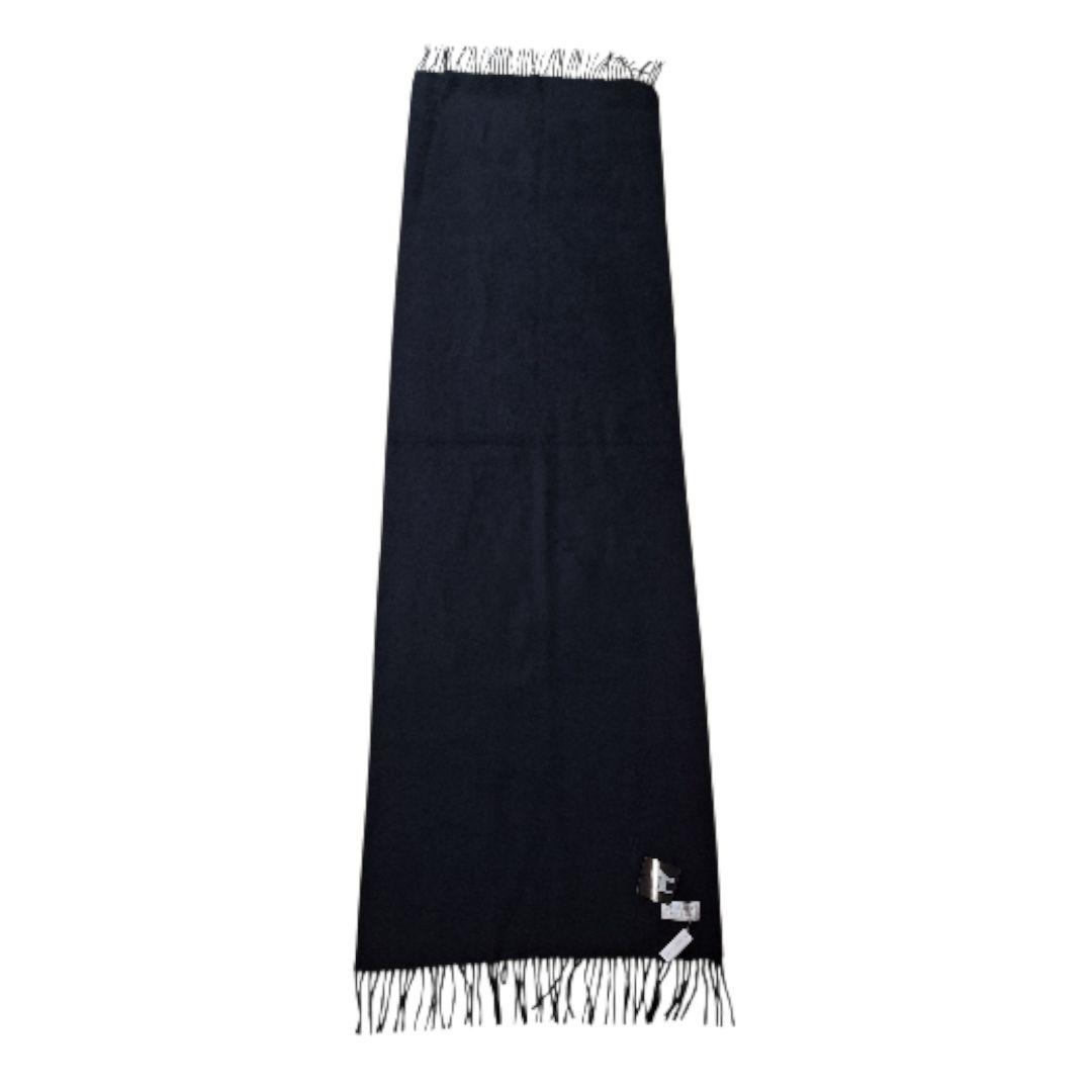 カシミヤ100% 大判ストール 黒 新品タグ付　定価18000円　高級　カシミア