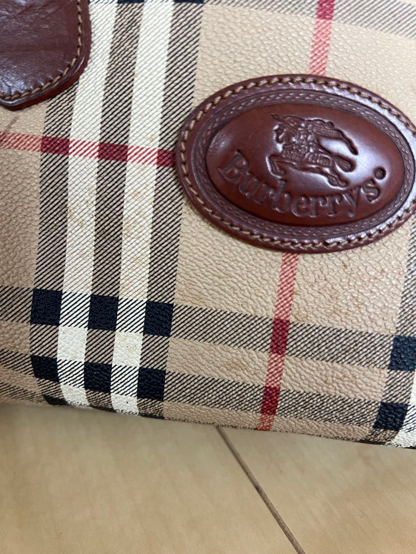 Burberry /ノバチェック ハンドバッグ イタリア製　レザー