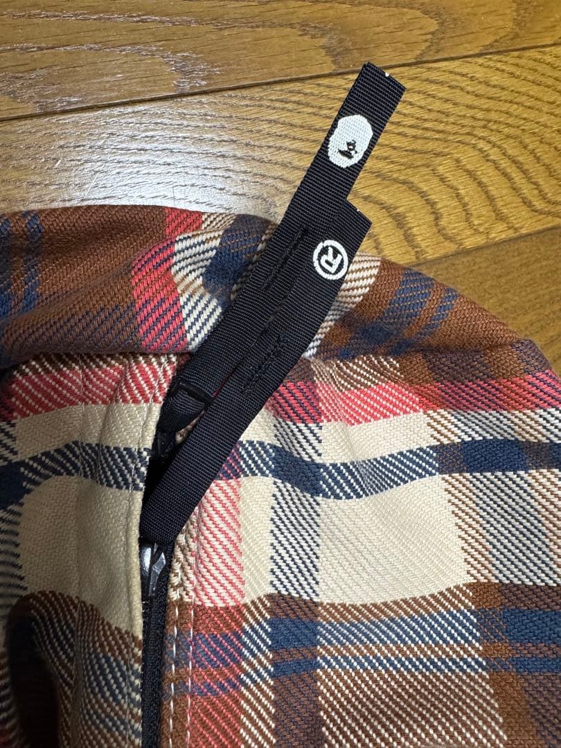 A BATHING APE チェック ボストンバック エイプ