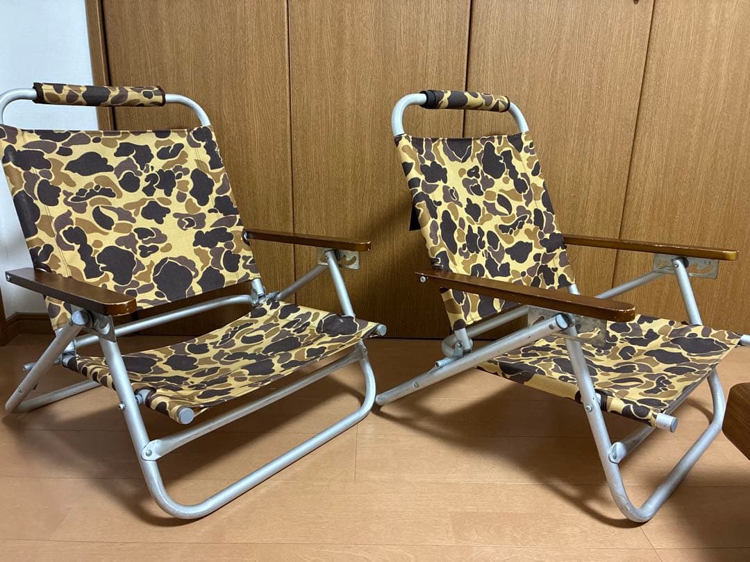 バリスティクス　リクライニング折りたたみチェア 2脚セット　ダックハンターカモ