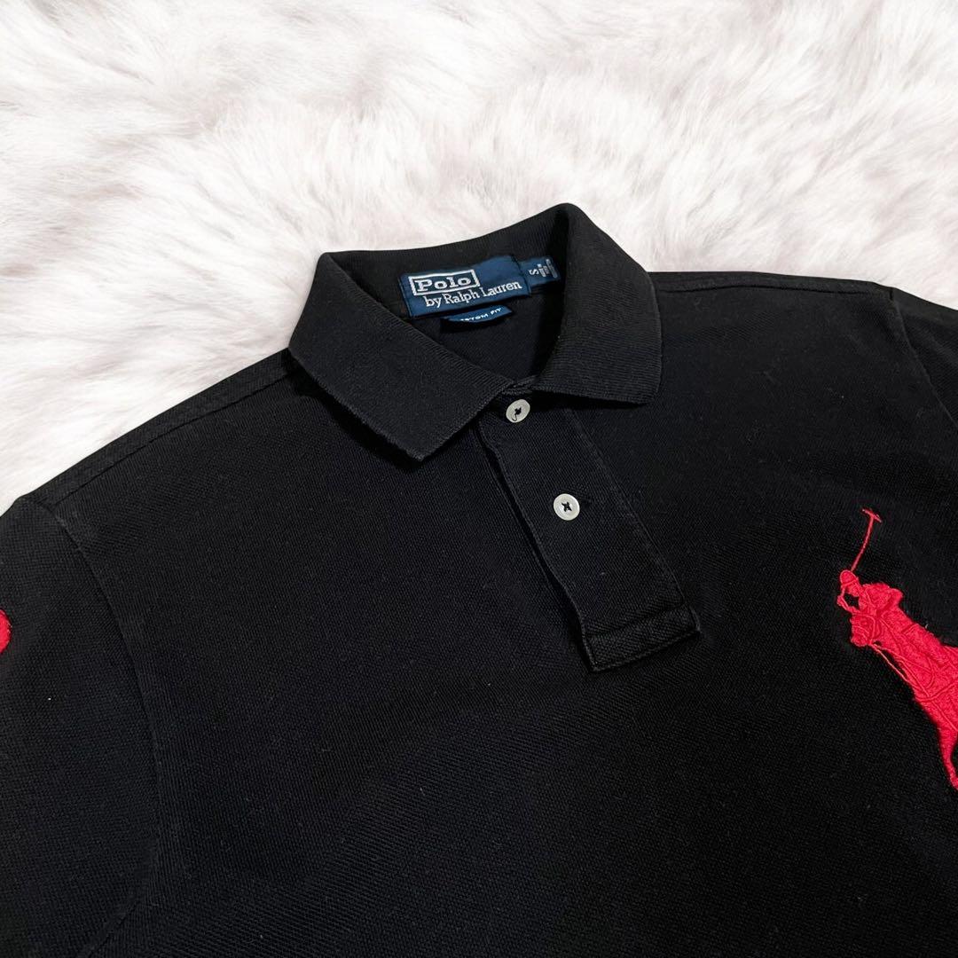 Polo by Ralph Lauren ポロシャツ 半袖 黒 ビッグポニー S