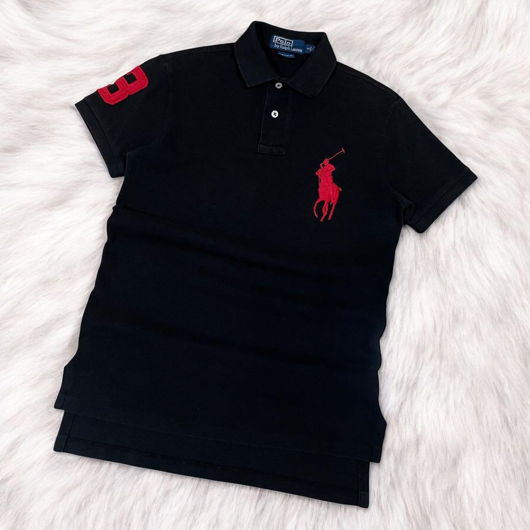 Polo by Ralph Lauren ポロシャツ 半袖 黒 ビッグポニー S
