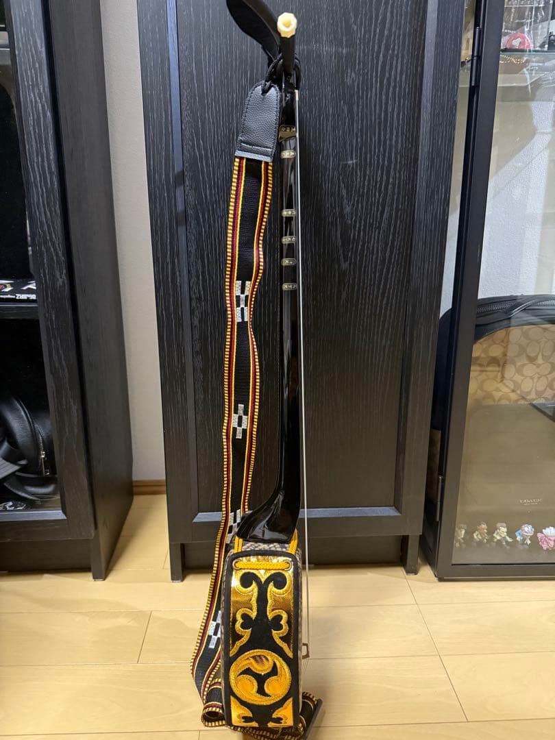 三線　人工蛇革　付属品付き　沖縄