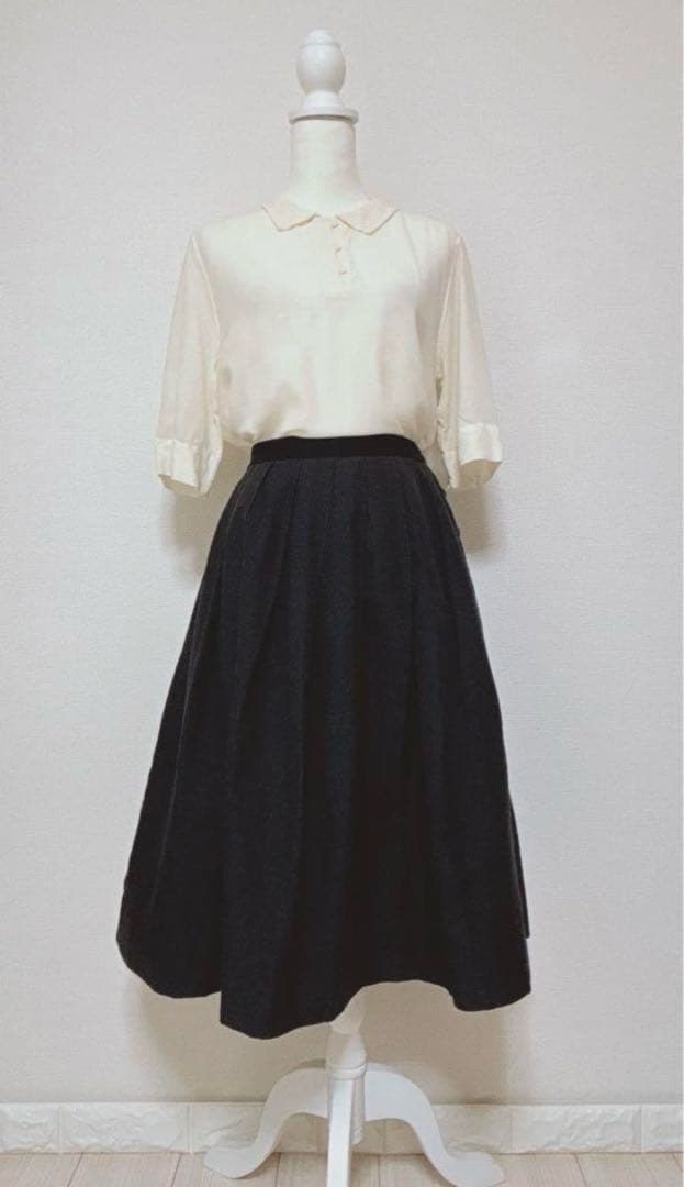 名品 人気品【MARGARET HOWELL】シルクウール ポロシャツ
