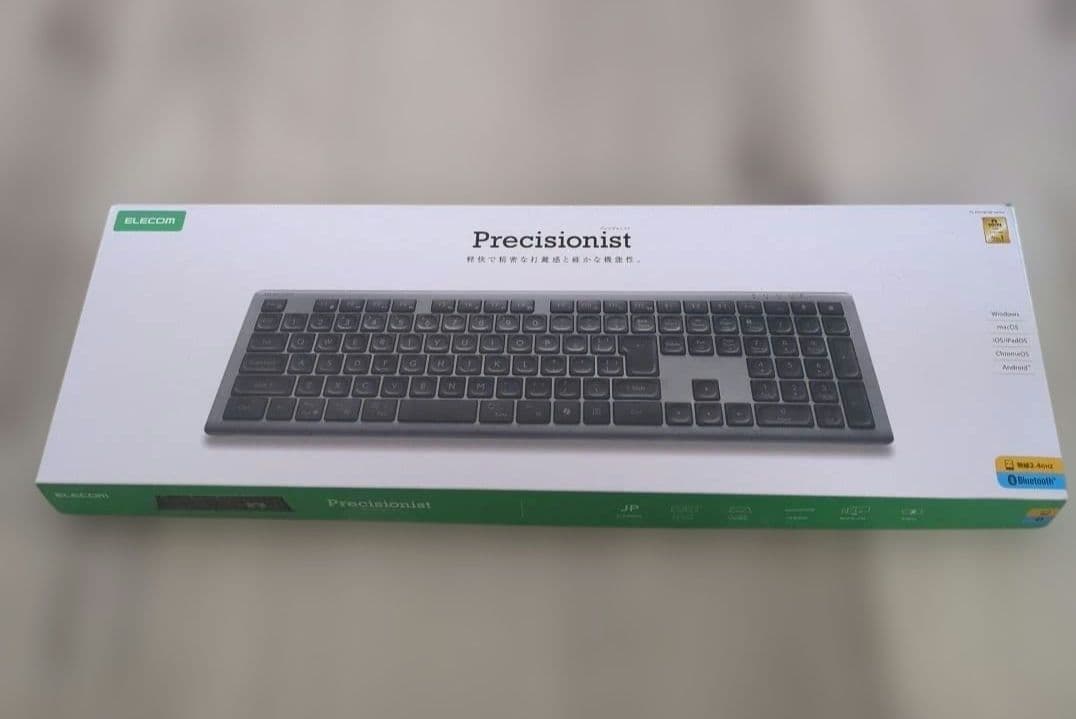 【美品】エレコム ワイヤレスキーボード TK-PN10FMPABK