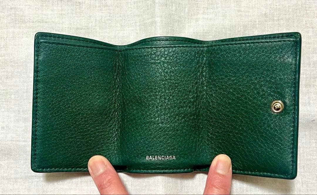3/29までセール！BALENCIAGAペーパーミニウォレット 三つ折り財布