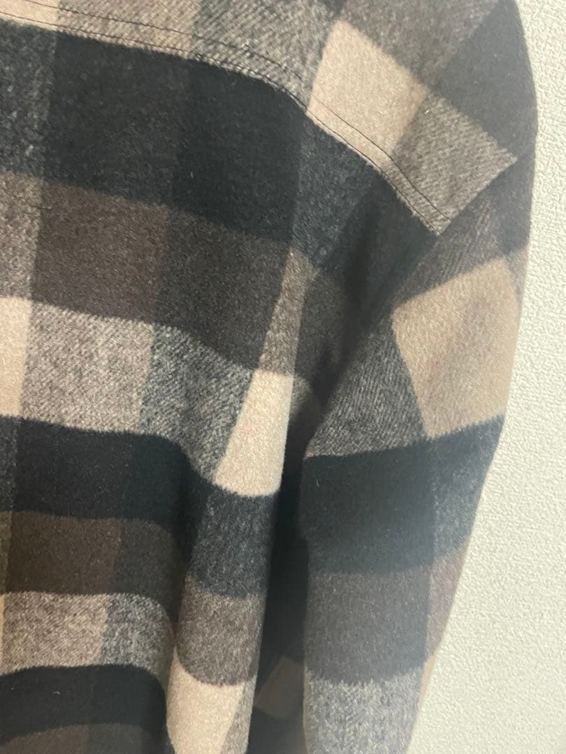 greenclothing グリーンクロージング　ウールネルシャツ　L