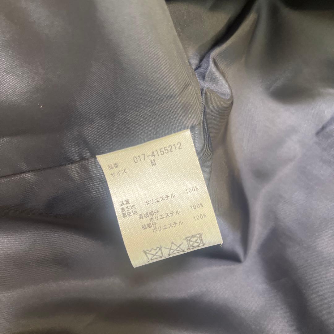 【美品】ナチュラルビューティベーシックダブルブレストボクシージャケットネイビーM