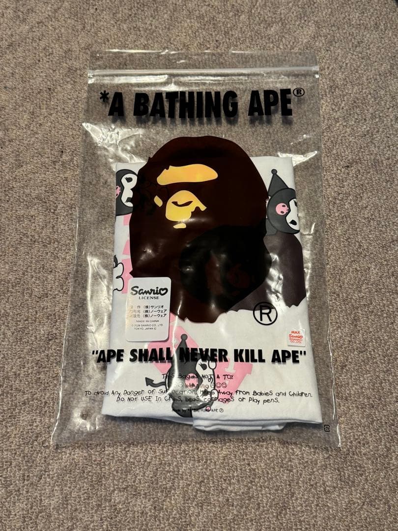 BAPE SANRIO KUROMI COLLEGE MINI TEEサンリオS
