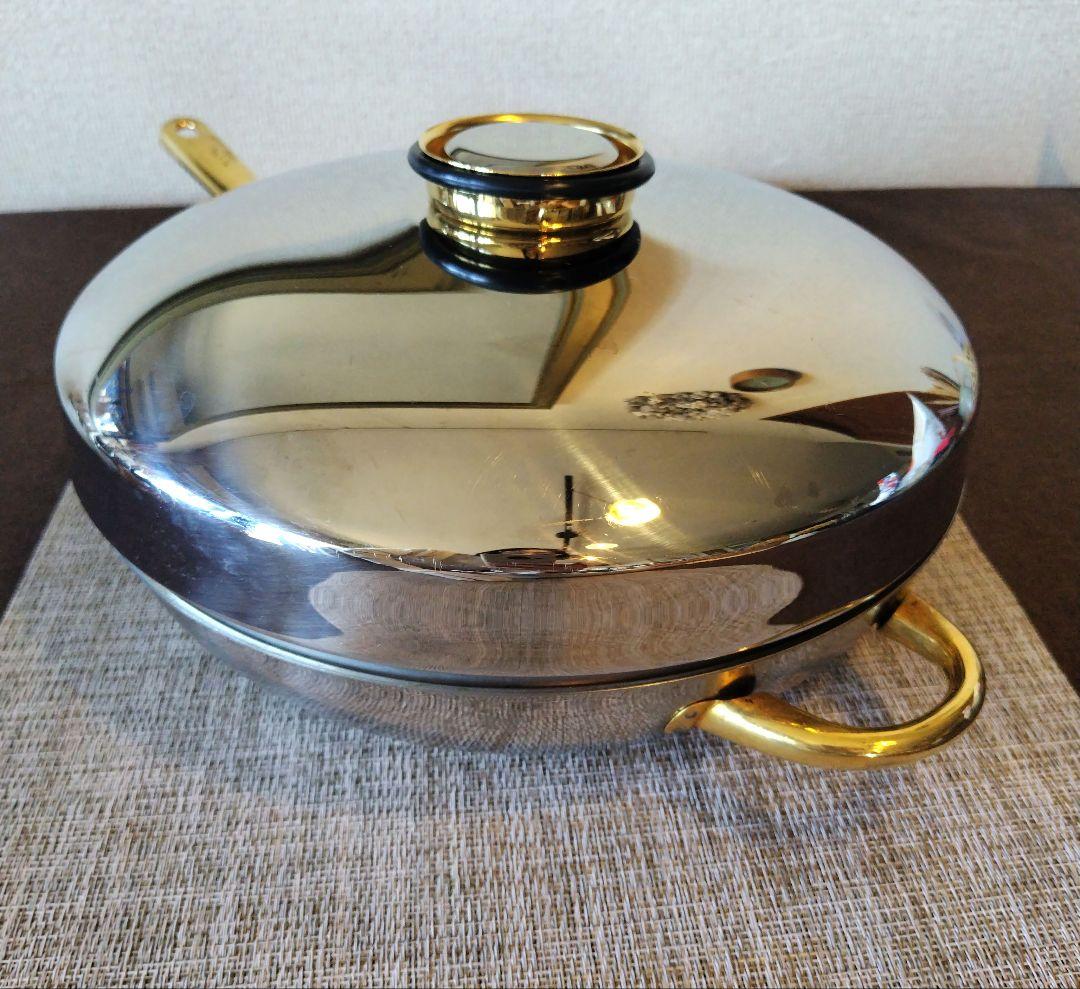【希少・ベルギー製】デメイエレ BRINOX ソテーパン 24cm（蓋付）