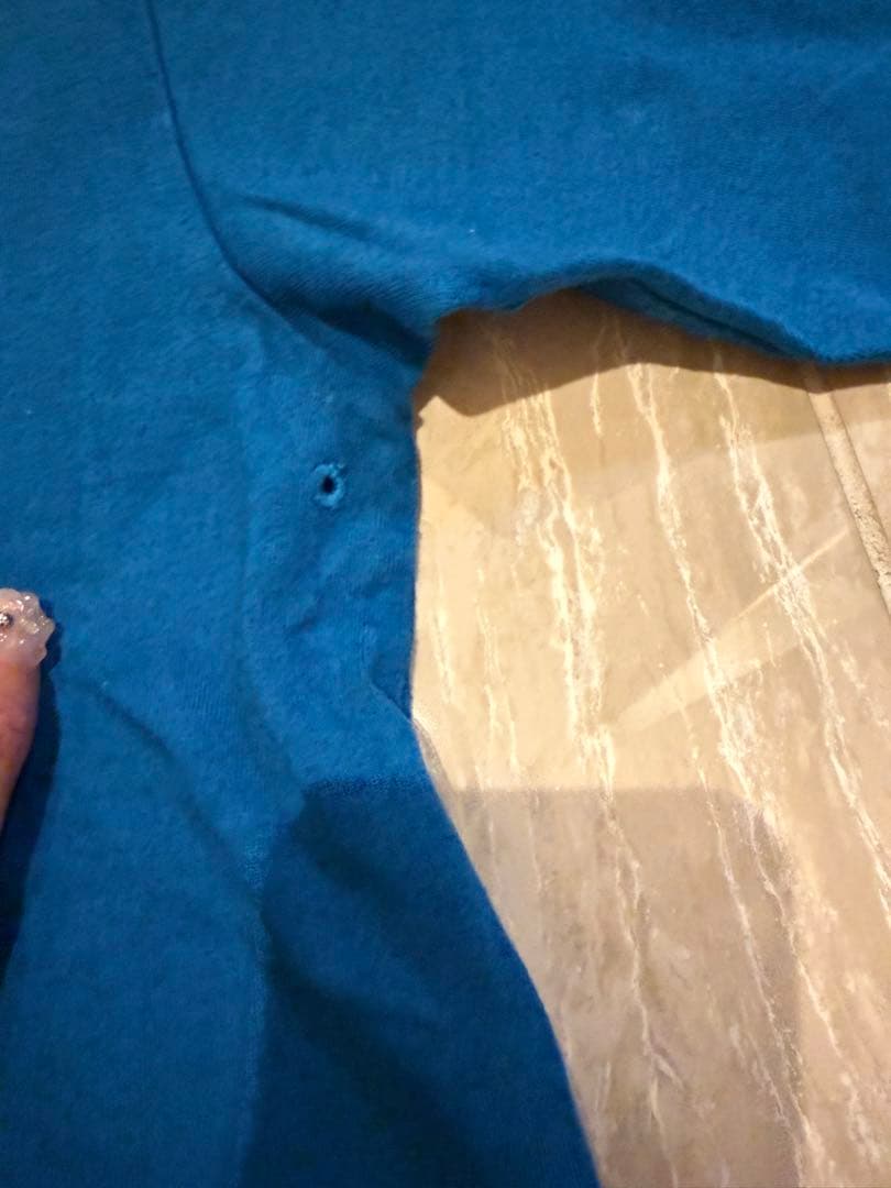 オーラリー　メンズTシャツ　ターコイズ　6