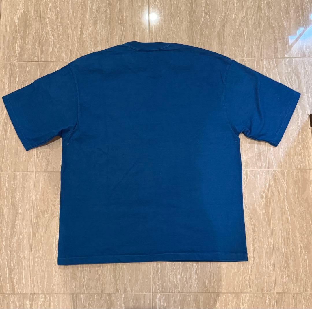 オーラリー　メンズTシャツ　ターコイズ　6