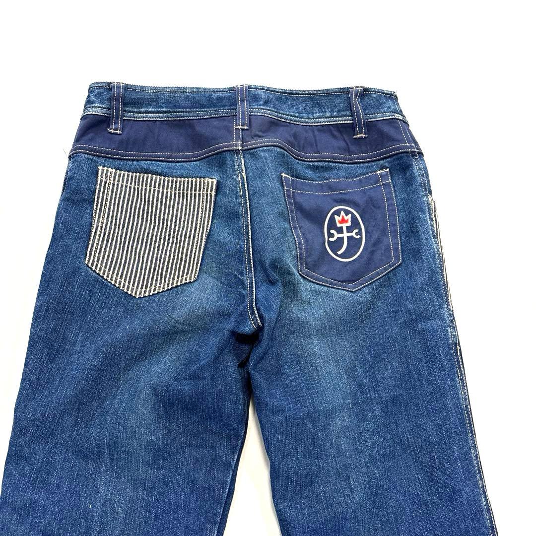 カステルバジャック　スヌーピー　デニムパンツ　パッチワーク　パッチワーク　40