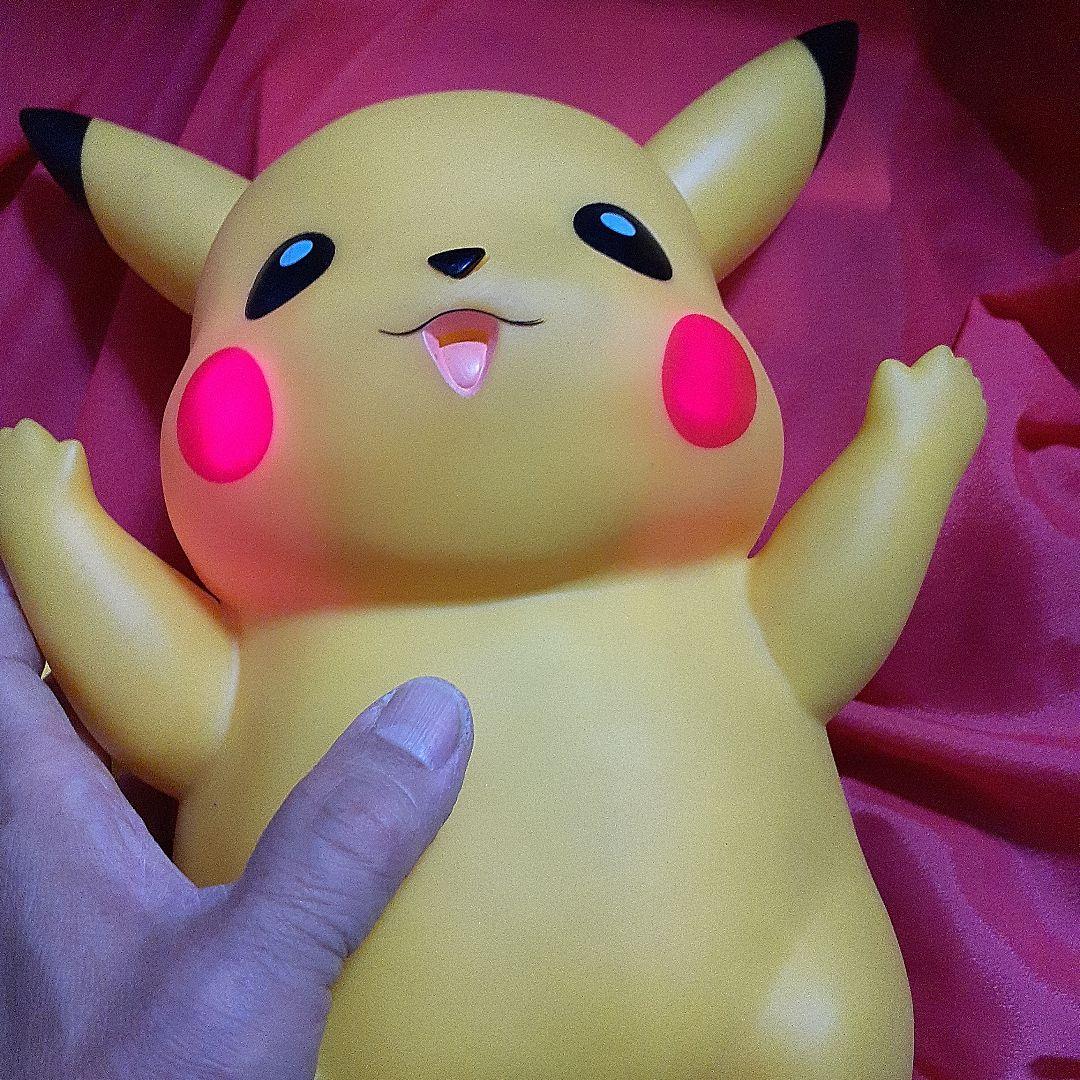 ピカチュウ　光るおしゃべり ピカチュウ ソフビ　初期1998年製　28センチ