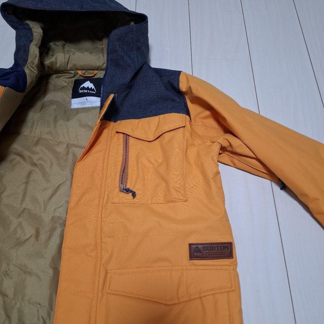 BURTON スノーボードウェア Lサイズ オレンジ、イエロー/グレー、デニム