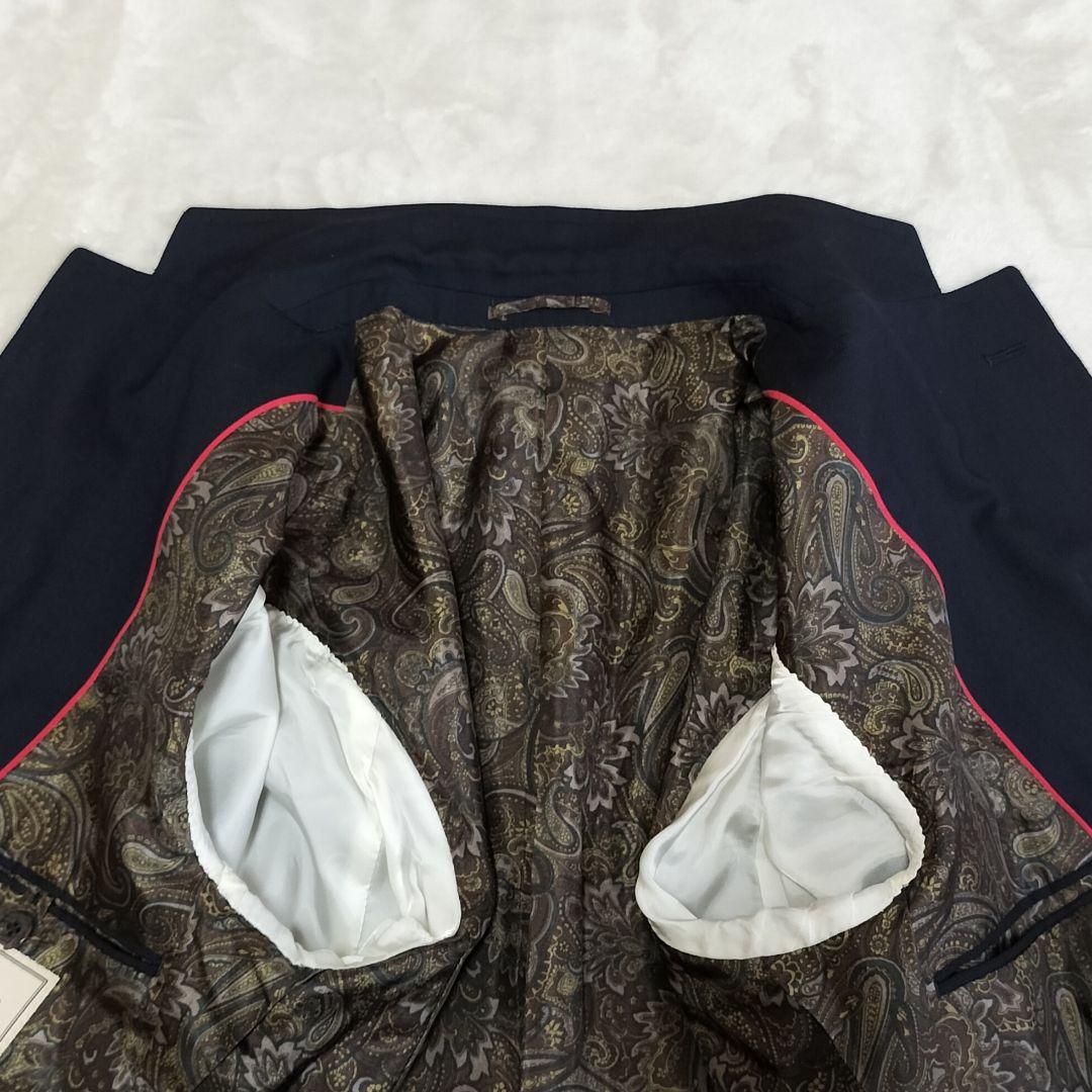 美品　J.PRESS　紺ブレザー　裏地ペイズリー柄　Мサイズ