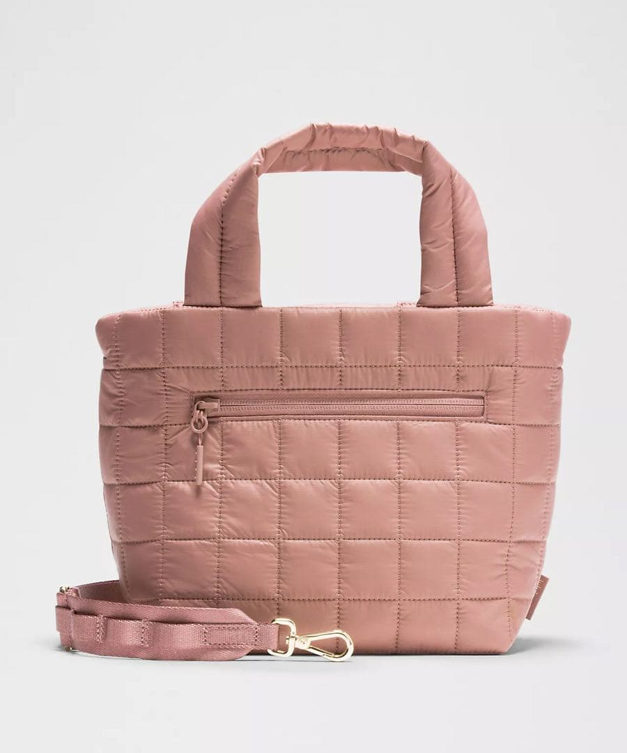 ルルレモン キルティング グリッド スモールトートバッグ 5L